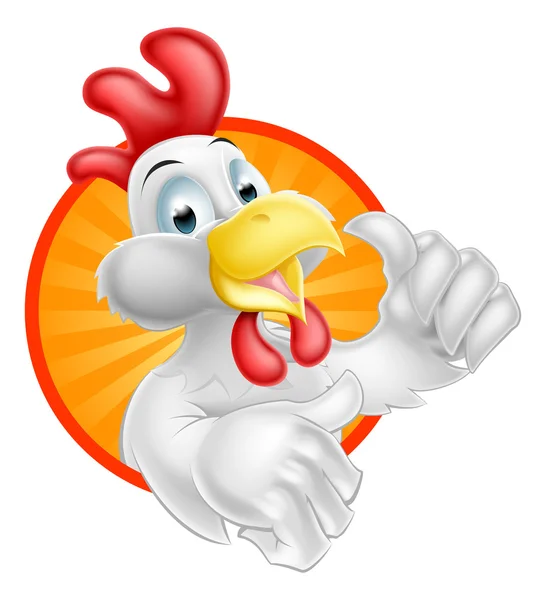 만화 닭 디자인 — 스톡 벡터