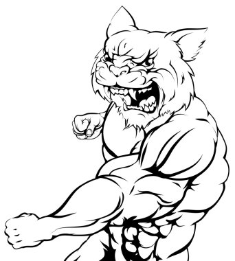 Maskot kavga wildcat