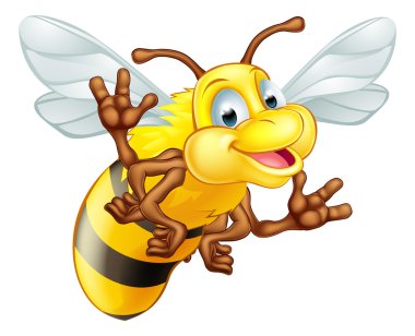 Cartoon cute bee clipart