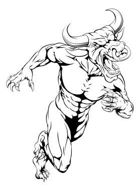 Sprint boğa maskot