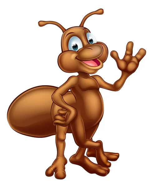 Schattige cartoon-ant — Stockvector