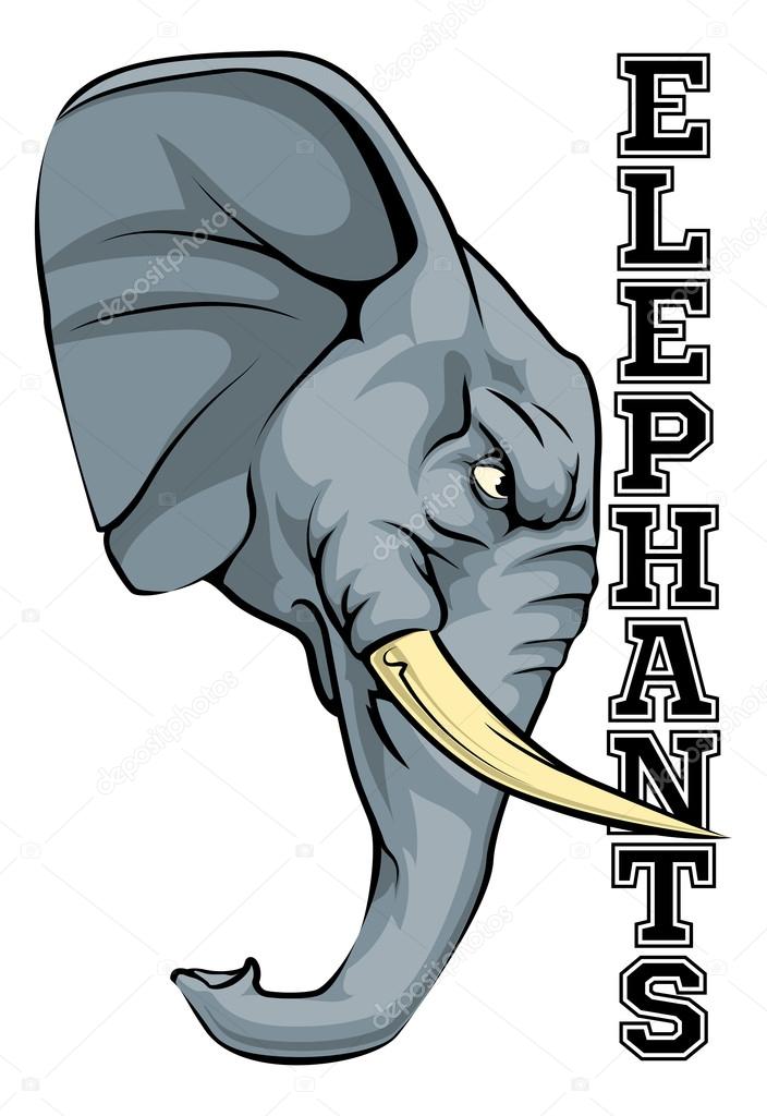 Elephants Mascot Illustration