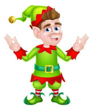 Christmas elf concept clipart