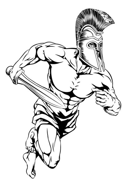 Концепция персонажа гладиатора
