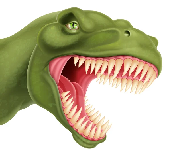 T Rex dinosaurie huvud — Stock vektor