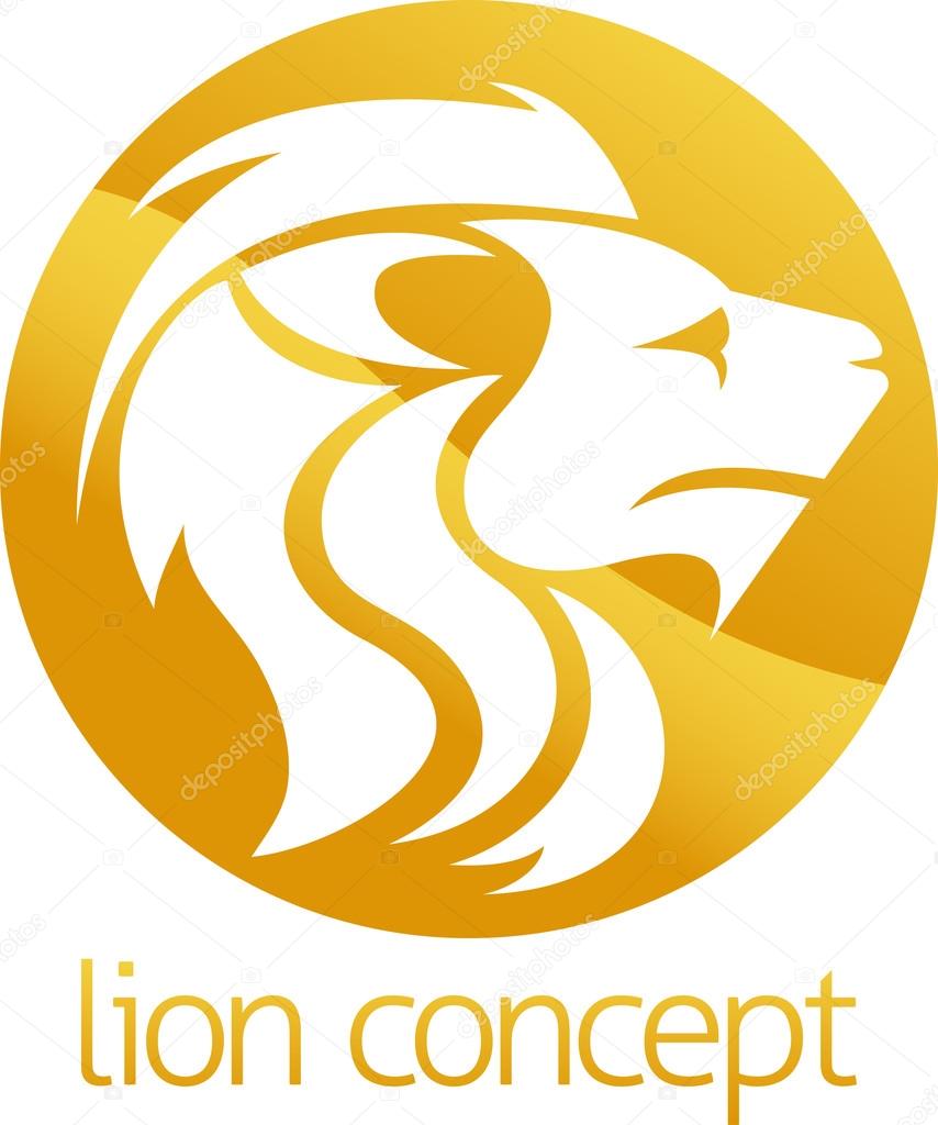 An abstract illustration of a lion circle concept design