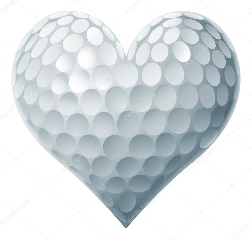 Golf Ball Heart