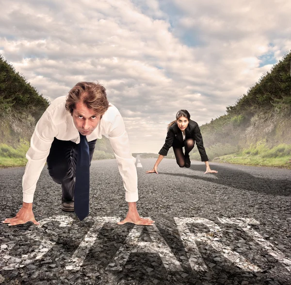 Man versus woman — Stock Photo, Image