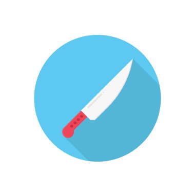 bıçak vektörü düz renk simgesi