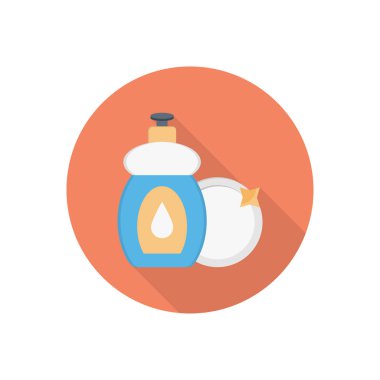 sabun vektörü düz renk simgesi