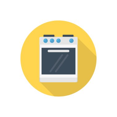 mikrodalga vektör düz renk simgesi