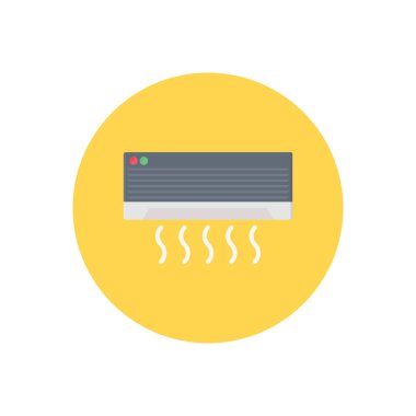 soğutma vektörü düz renk simgesi