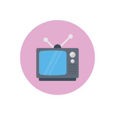 Retro vektör düz renk simgesi