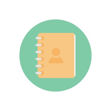 Kişi vektörü düz renk simgesi