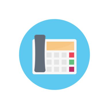 Sabit hat vektör düz renk simgesi