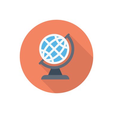 seyahat vektörü düz renk simgesi