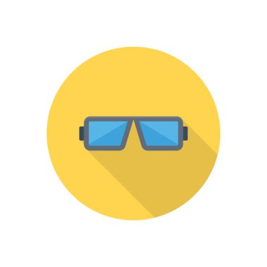 VR vektör düz renk simgesi