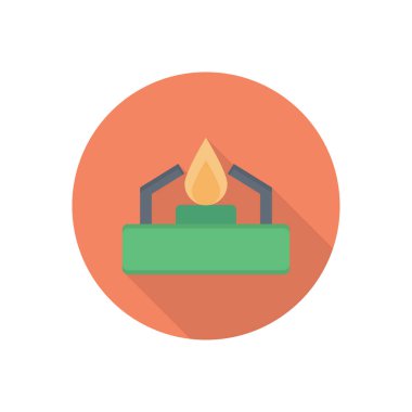 Kullan at vektör düz renk simgesi