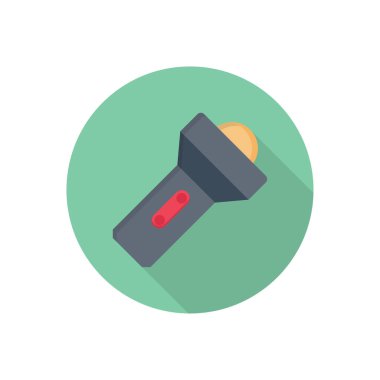 meşale vektörü düz renk simgesi