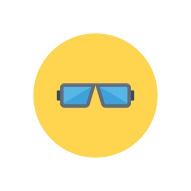 VR vektör düz renk simgesi