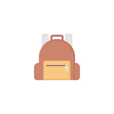 torba vektörü düz renk simgesi