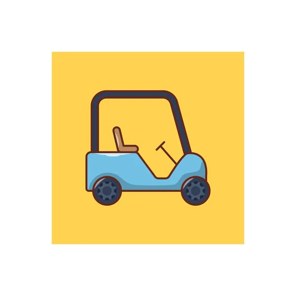 Golf Vector Flat Color Icon — Stock Vector