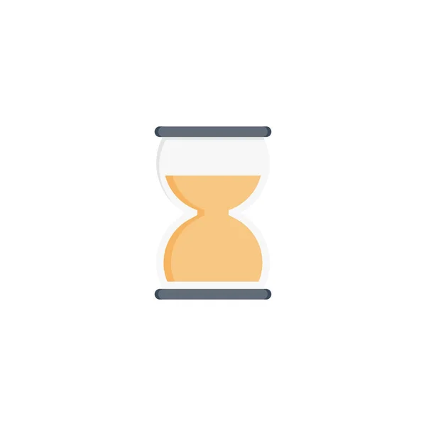 Reloj Arena Vector Icono Color Plano — Vector de stock