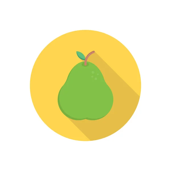 Pear Vector Flat Color Icon — 스톡 벡터