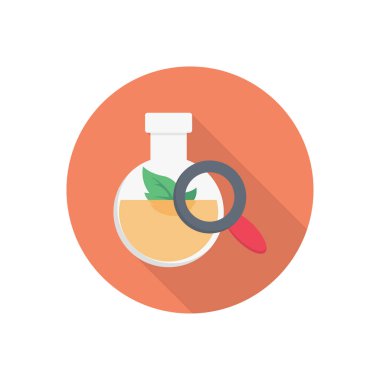 beher vektörü düz renk simgesi