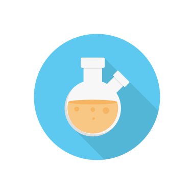 beher vektörü düz renk simgesi