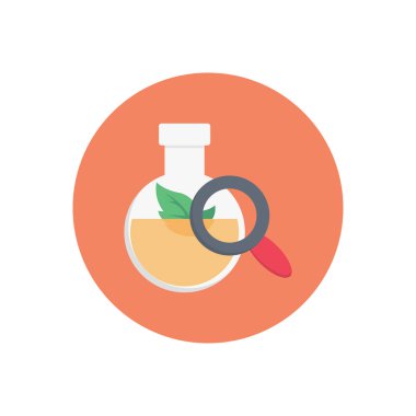 beher vektörü düz renk simgesi