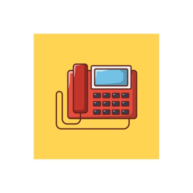 Sabit hat vektör düz renk simgesi