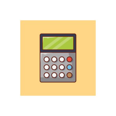 hesaplama vektörü düz renk simgesi