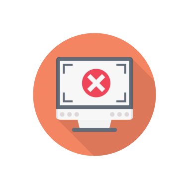 vektör düz renk simgesini iptal et