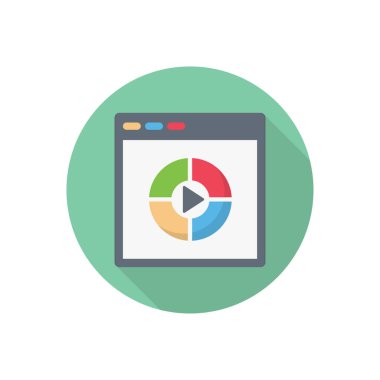 Web sayfası düz renk simgesi