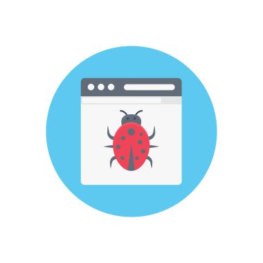 hata vektörü düz renk simgesi