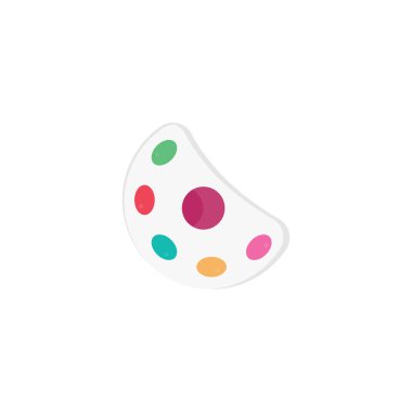 boya vektörü düz renk simgesi