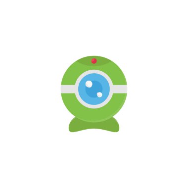 webcam vektör düz renk simgesi