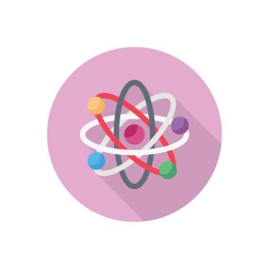 Bilim vektörü düz renk simgesi