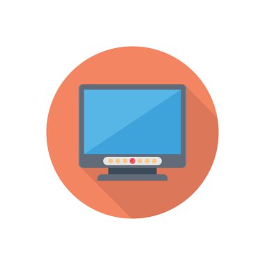 vektör düz renk simgesini izle