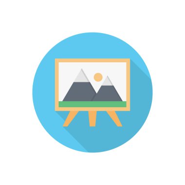 resim vektörü düz renk simgesi