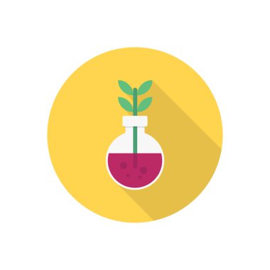 bitki vektörü düz renk simgesi