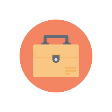 torba vektörü düz renk simgesi