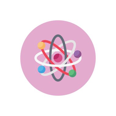 Bilim vektörü düz renk simgesi