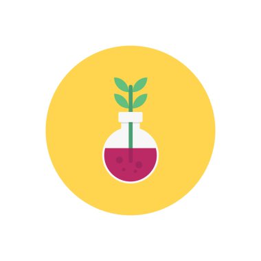 bitki vektörü düz renk simgesi