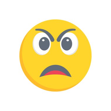 duygu vektörü düz renk simgesi