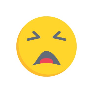 duygu vektörü düz renk simgesi