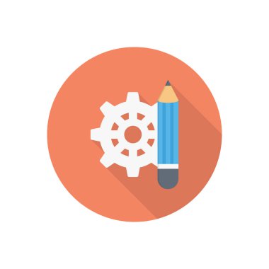 vektör düz renk simgesini ayarla