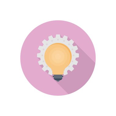 ışık vektörü düz renk simgesi