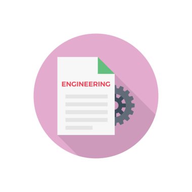 dosya vektörü düz renk simgesi